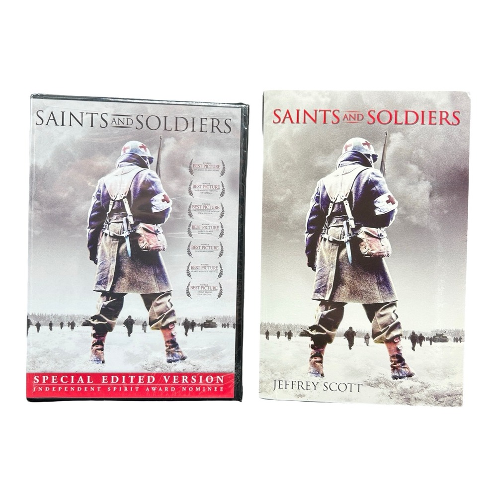 Saints and Soldiers DVD NEW SEALED + 1st Ed Novel Bundle WWII History